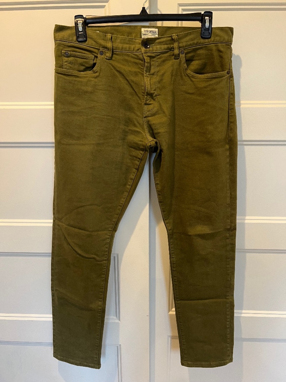 Todd Snyder Olive Stretch Men's Chinos 33x32
